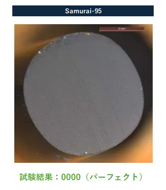 Samurai-95のRGD試験結果:0000(パーフェクト)